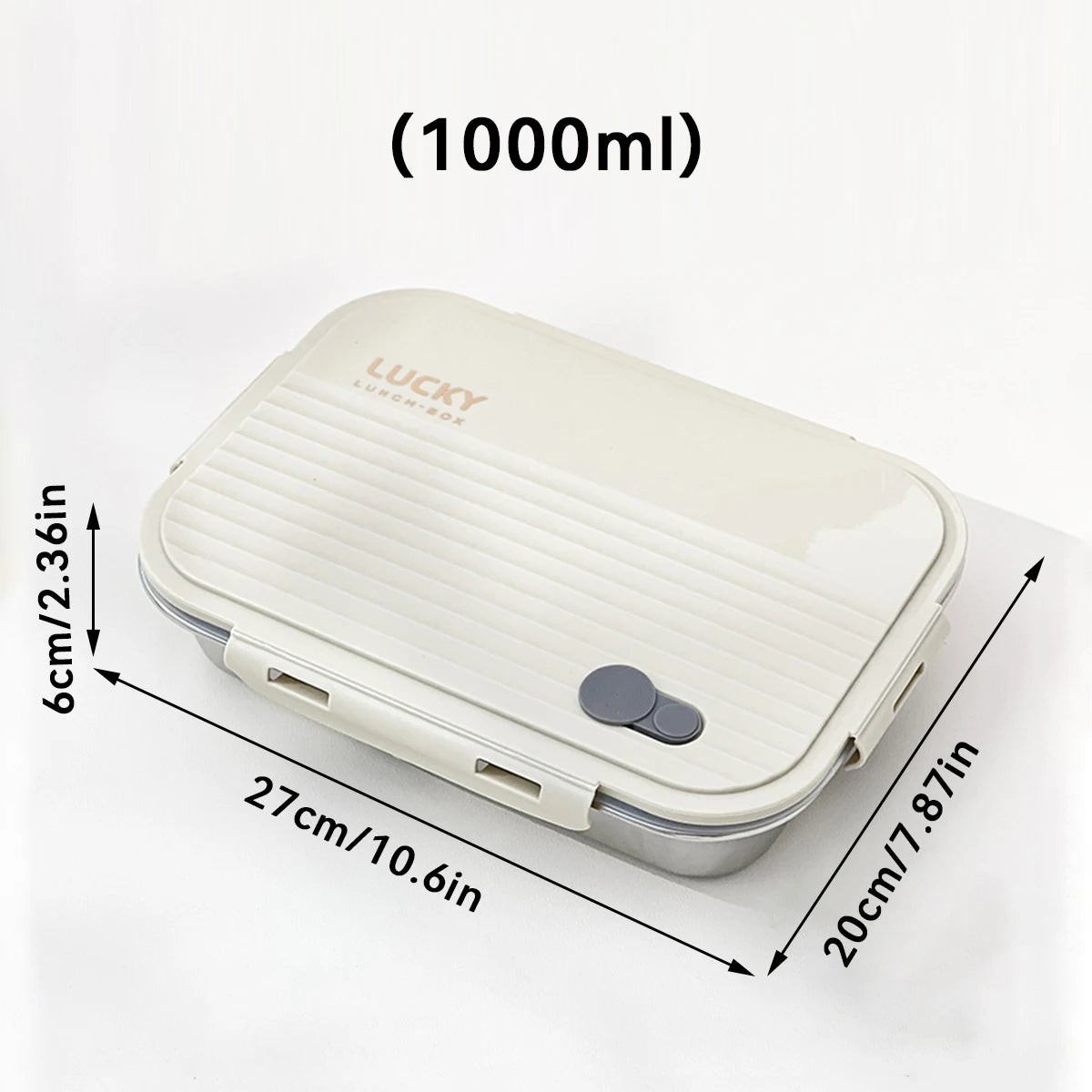 4/5 Grids 304 Stainless Steel Bento Lunch Box Sealed Fruit Salad Food Container For Kids Students Durable Dinner Plate With Lid