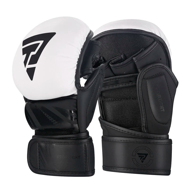 Half Finger Professional Boxing Gloves PU Leather MMA Fighting Martial Arts Boxing Gloves Karate Muay Thai Training Gloves Men's