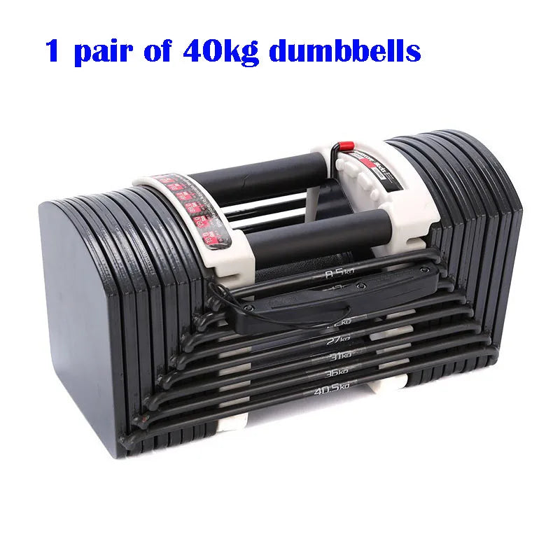 Adjustable Dumbbell Set 90LB Adjustable Dumbbells Fast Adjust Dumbbell Weight Set Adjustable Dumbbells 40kg