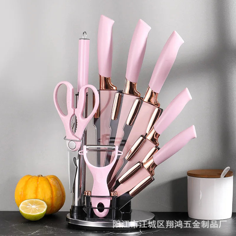Stainless Steel 9-Piece Knife Set for Home Use Fruit Slicing Kitchen Gifts Kitchen Knives Set Quality Home Living Tools