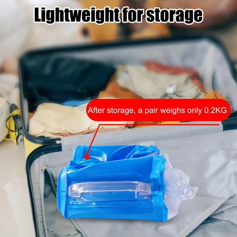 Water Dumbbell 2X Water-Filled Weightlifting Bag 5KG Portable Adjustable Muscle Trainer Core Training Dumbbells For Women Men