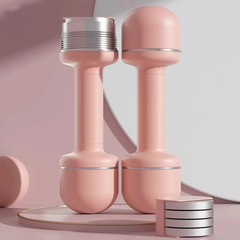 Adjustable weight dumbbells for women Household fitness equipment Children's primary school practice arm muscles Small dumbbells