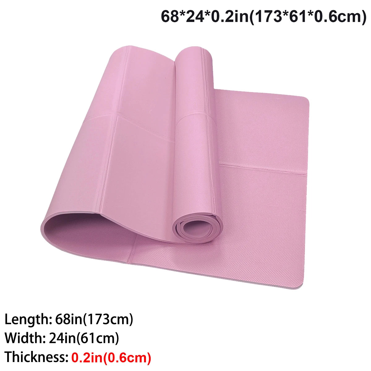 Foldable Yoga Mat Eco Friendly EVA Folding Travel Fitness Exercise Mat 3mm/4mm/6mm Thicknesses for Yoga Pilates & Floor Workouts