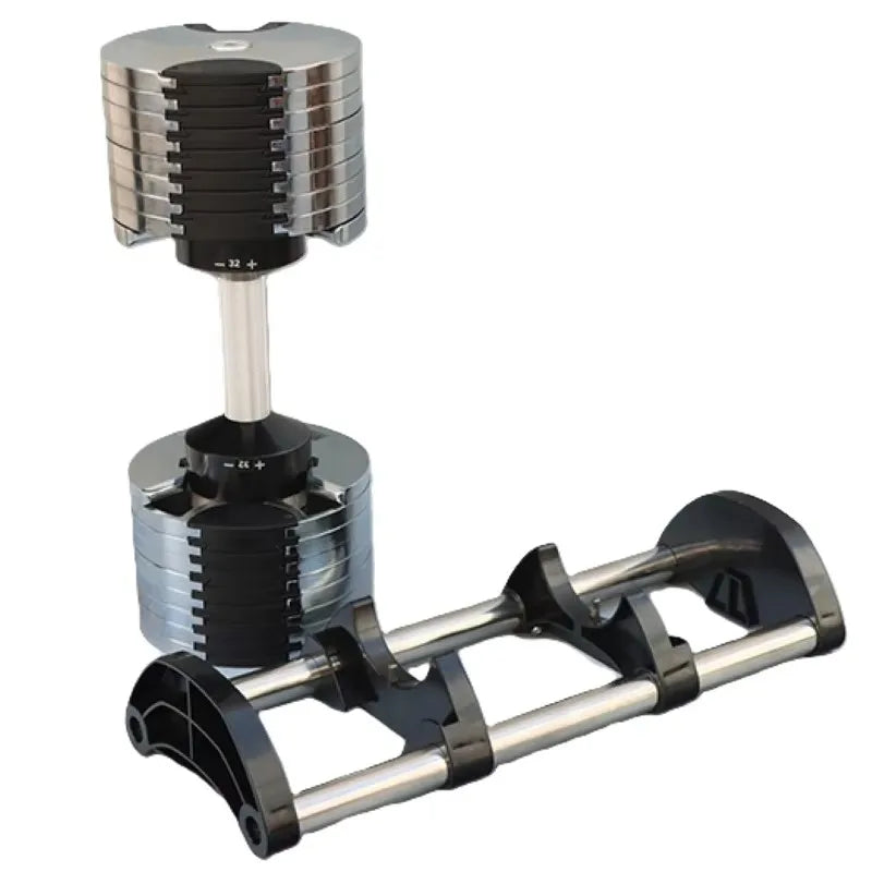 YTYIN 40kg Adjustable Electroplated Dumbbells For Men's Fitness Home Speed Training With Large Weights Pure Steel Iron