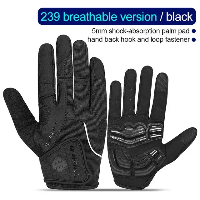 INBIKE Cycling Gloves Full Finger Bicycle Sports Gloves for Men Women Gloves MTB Touch Screen Fitness Climbing Bike Accessories