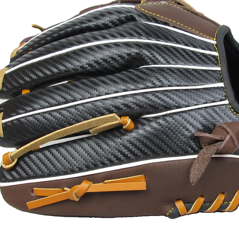 BRETT Leather Baseball Glove for Youth Beginner Advanced Level Ball ching Flower Falling Sports Fitn Fans Supplies