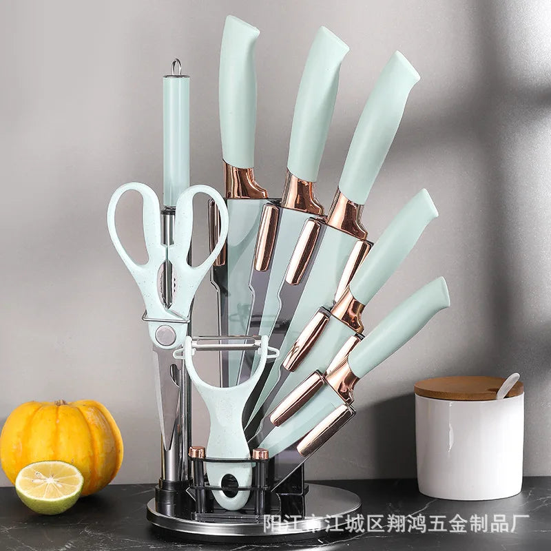 Stainless Steel 9-Piece Knife Set for Home Use Fruit Slicing Kitchen Gifts Kitchen Knives Set Quality Home Living Tools