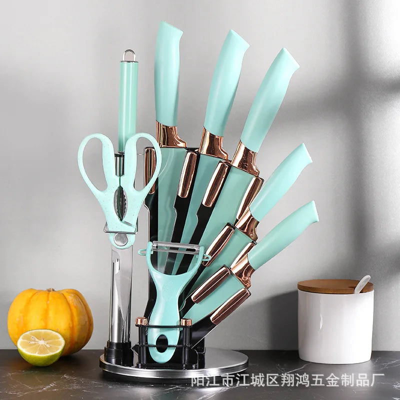 Stainless Steel 9-Piece Knife Set for Home Use Fruit Slicing Kitchen Gifts Kitchen Knives Set Quality Home Living Tools