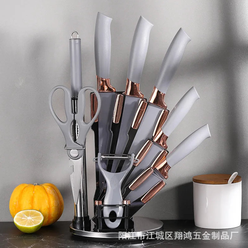 Stainless Steel 9-Piece Knife Set for Home Use Fruit Slicing Kitchen Gifts Kitchen Knives Set Quality Home Living Tools