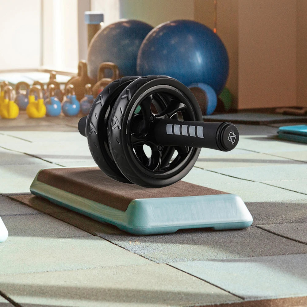 Abdominal Training Roller No Noise Core Strength Training Roller Wear-Resistant Belly Training Wheel for Gym Strength Workout