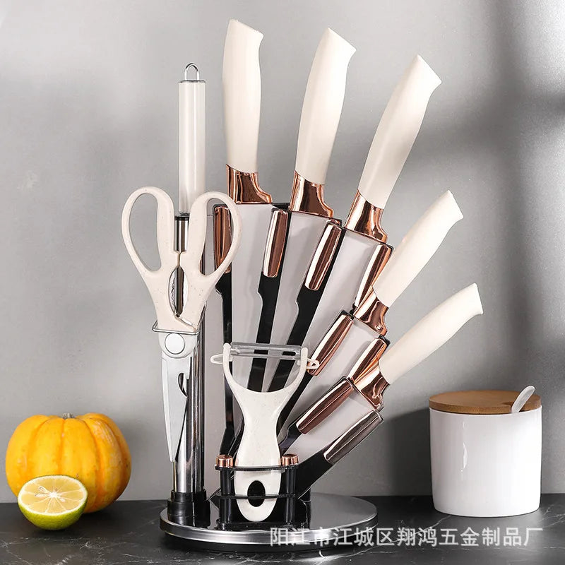 Stainless Steel 9-Piece Knife Set for Home Use Fruit Slicing Kitchen Gifts Kitchen Knives Set Quality Home Living Tools