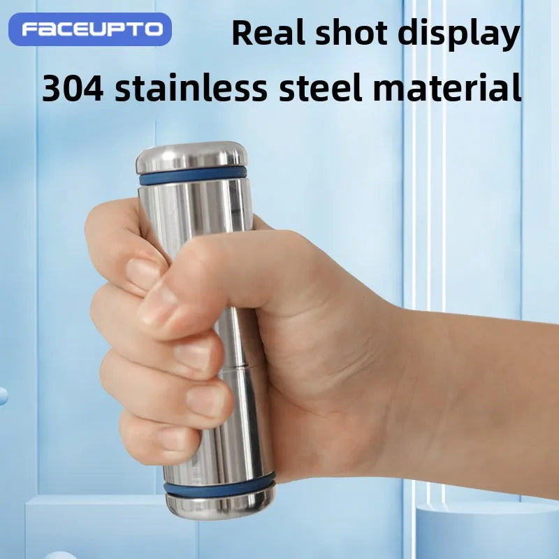 304 Stainless Steel Boxing Dumbbells with Adjustable Silicone Protective Straps Air Strike Training Weight Dumbbells